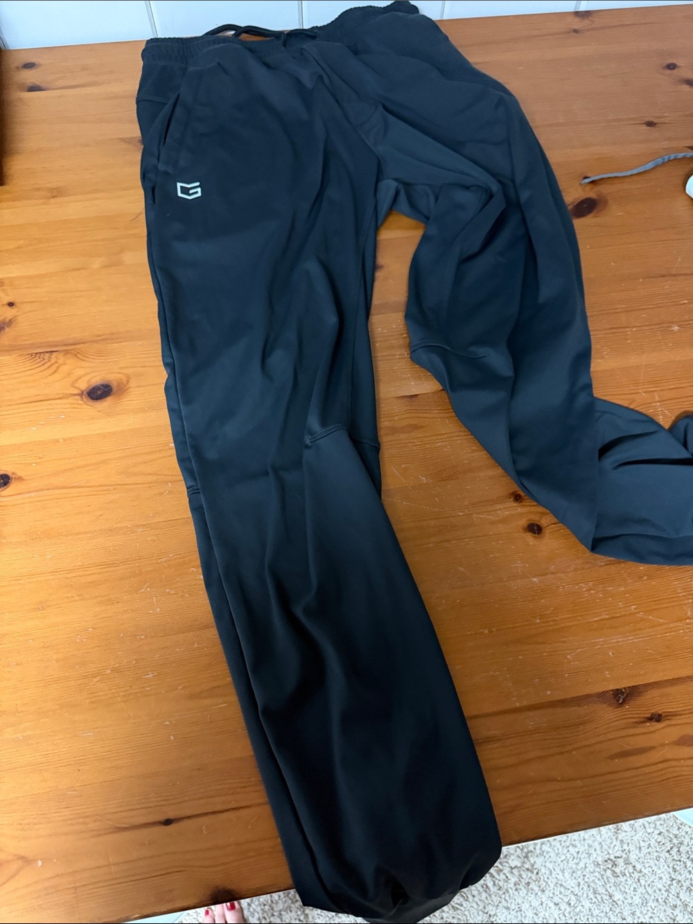Men's Black Athletic Track Pants - Performance Joggers